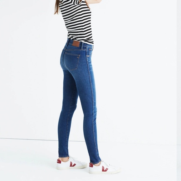 Madewell 9” Mid-Rise Skinny Jeans in Pleasant Wash Women’s Size 30 - Picture 2 of 15